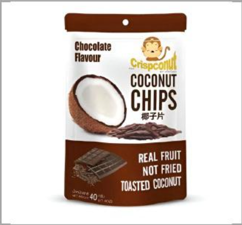 Crispcount Coconut Chips Chocolate carton