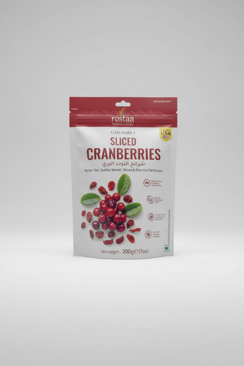 Rostaa Gourmet Line Sliced Cranberries carton