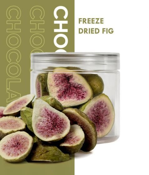 Freeze dried fig sliced carton