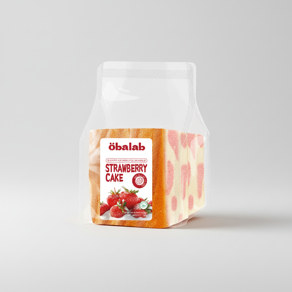 Öbalab Cakes Strawberry Cake carton