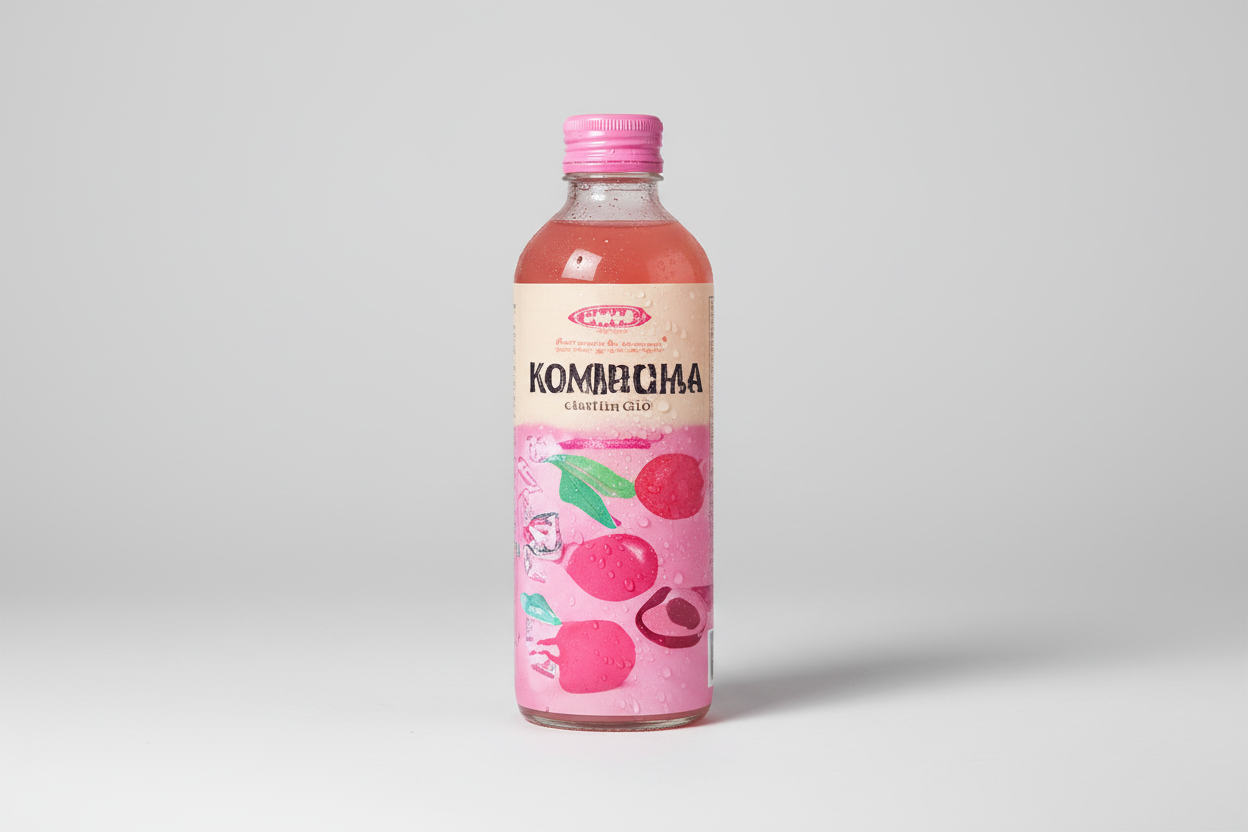 Kombucha sparkling Tartcherry carton