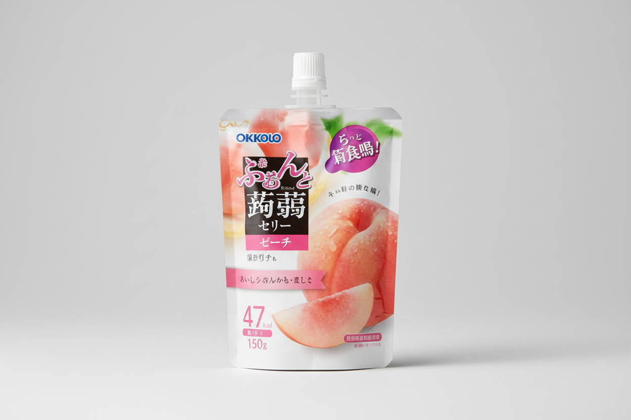 Peach Konjac Jelly ( Stand Pack carton