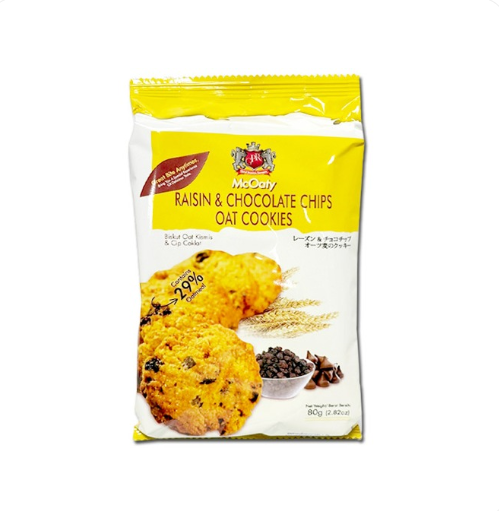 McOaty Raisin & Chocolate Chips Oat Cookies cartoon