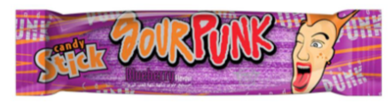 Candy stick sour punk Blueberry cartoon