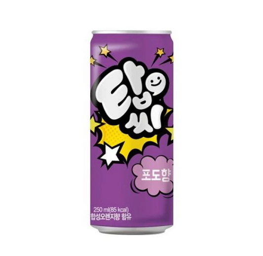 TopCi Zero Grape flavored Carbonated Soft drink carton