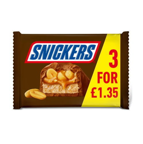 SNICKERS SNACKSIZE 3PK PMP