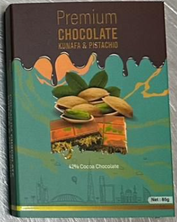 Premium chocolate kunafa & pistachio carton