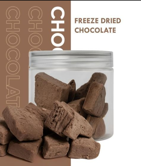 Freeze dried sliced chocolate cartoon