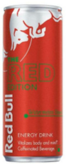 Red bull the red edition watermelon cartoon