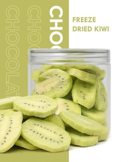 Freeze dried kiwi sliced cartoon