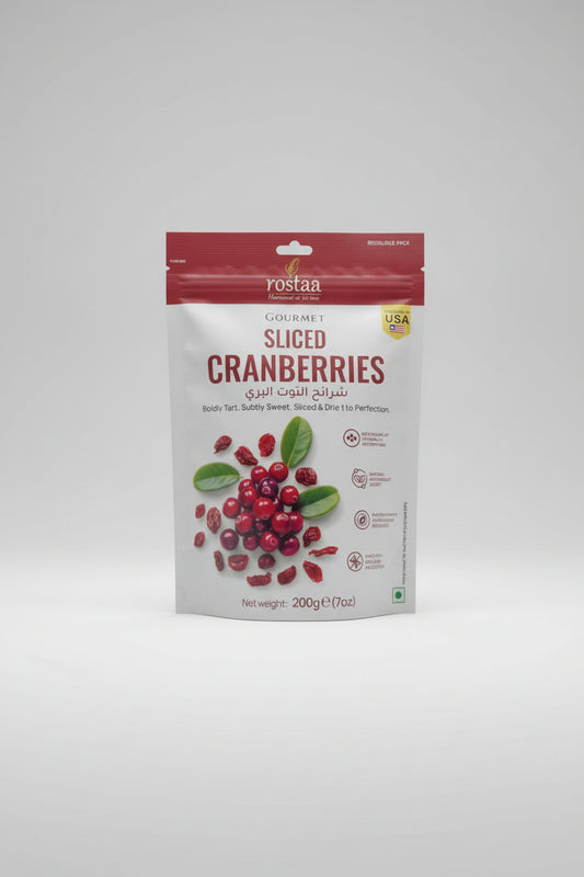 Rostaa Gourmet Line Sliced Cranberries carton