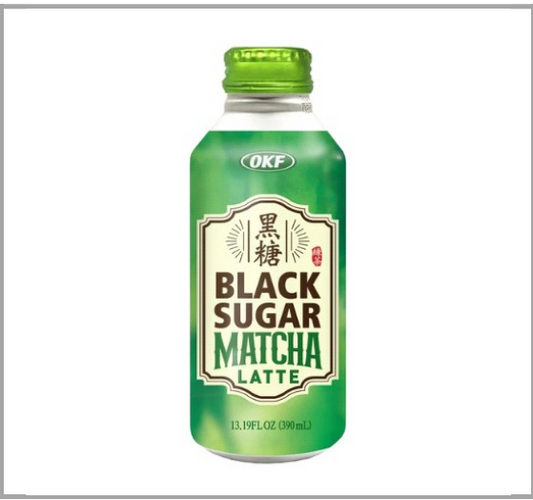 Black sugar matcha latte carton
