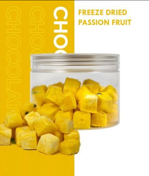 Freeze dried passion fruit sliced carton