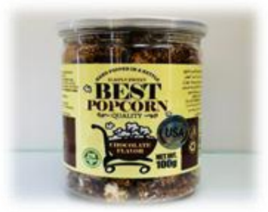 SLMPLY SWEET BEST POPCORN CHOCOLATE carton
