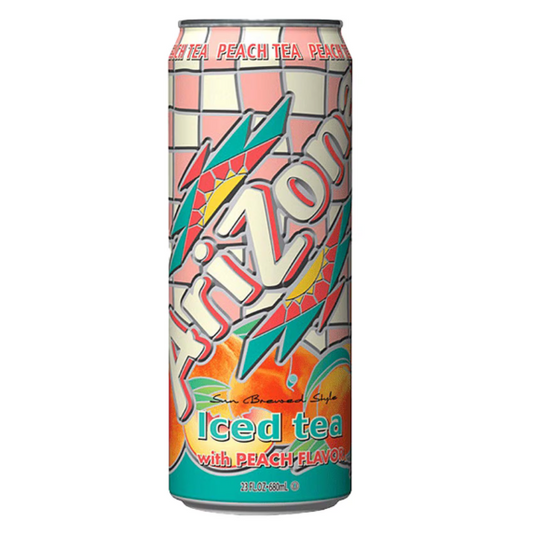 Arizona iced tea with peach flavos carton