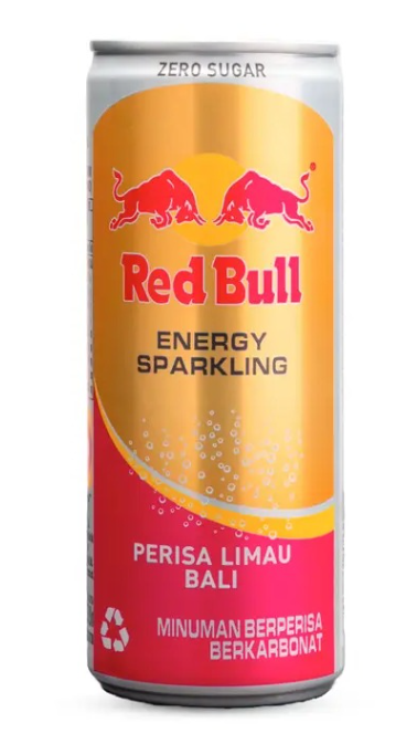 Red bull perisa limau bali cartoon