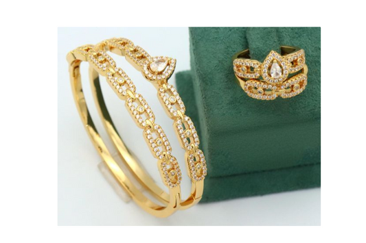 Jewellery bracelet ring set dozen
