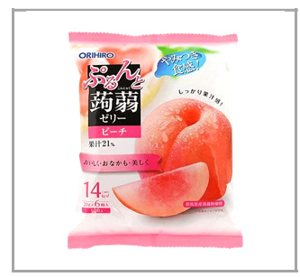 Peach Konnyaku Jelly Carton