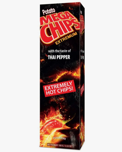 Mega Potato Chips Extremum With The Taste Of Thai Pepper carton