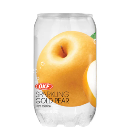 okf sparkling gold pear carton