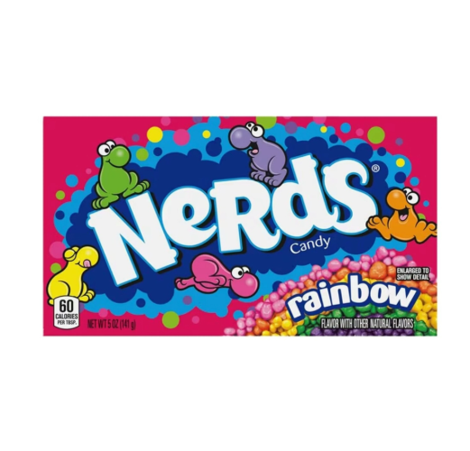 nerds candy rainbow carton