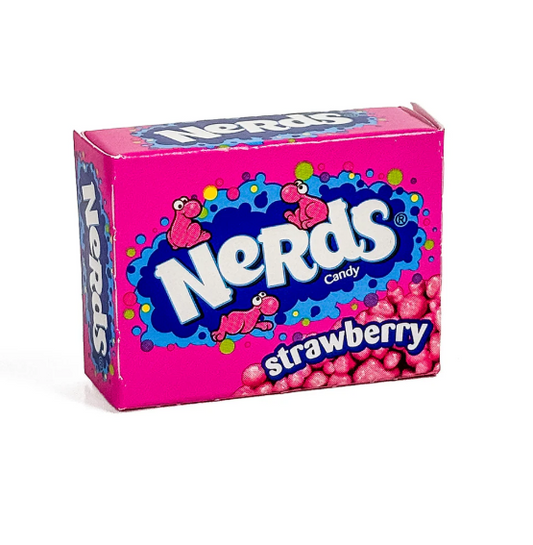 nerds candy strawberry carton