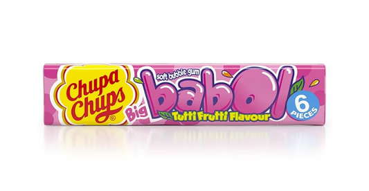 CHUPA CHUPS BIG BABOL TUTTI FRUTTI FLAVOUR SOFT BUBBLE GUM carton