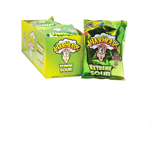 WARHEADS  SOUR HARD CANDY carton