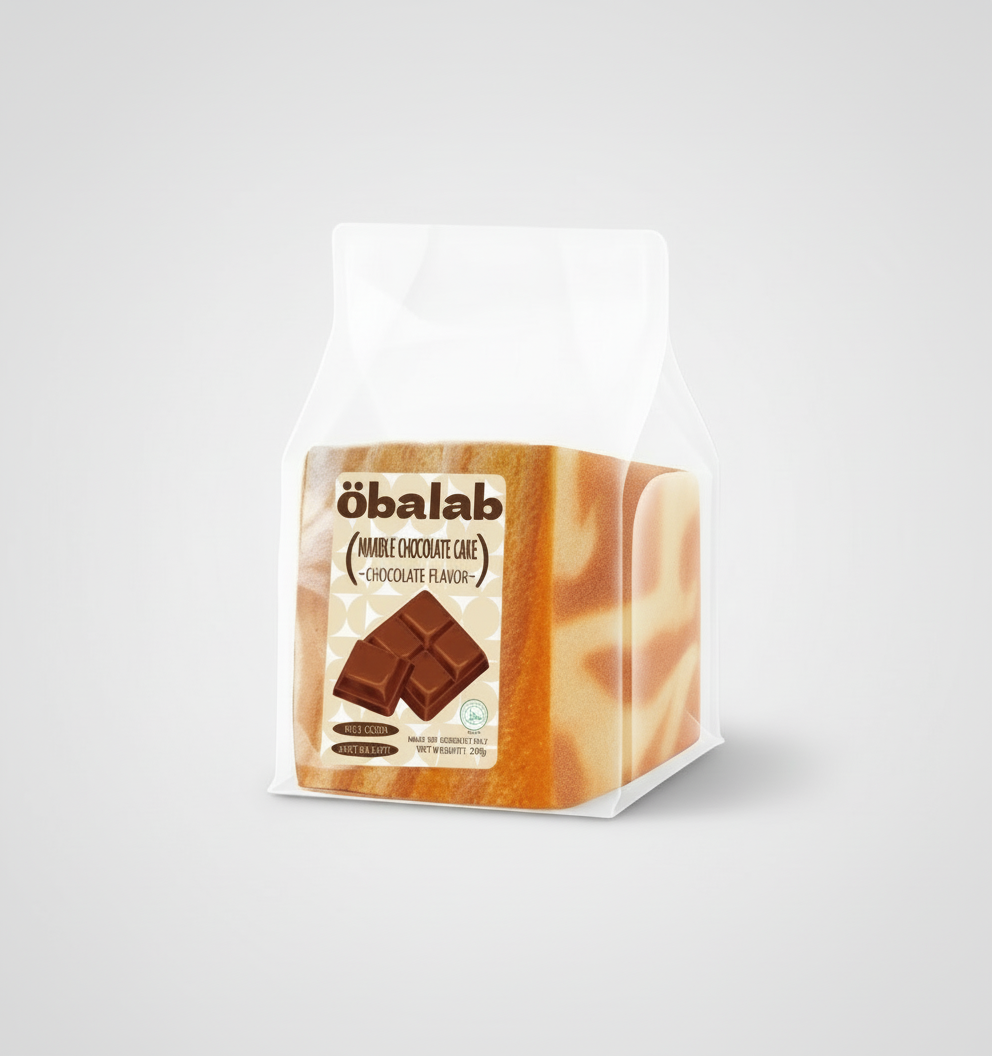 Öbalab Cakes Marble Chocolate Cake carton
