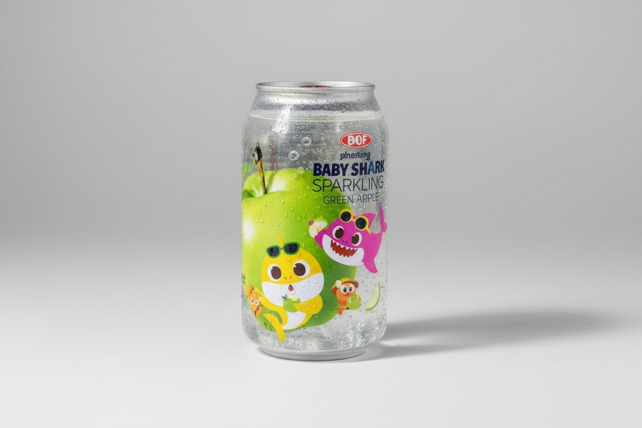 Baby shark Sparkling Green Apple carton
