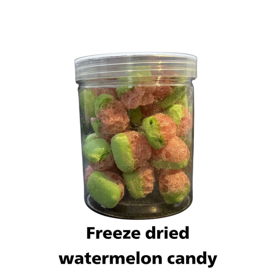Freeze dried watermelon candy carton