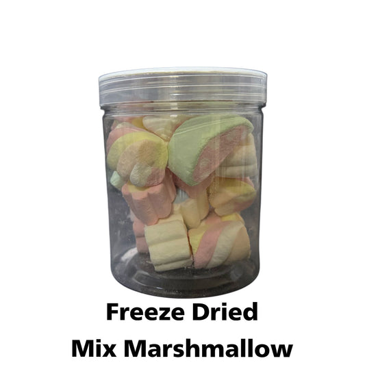 Freeze dried mix marshmallow carton