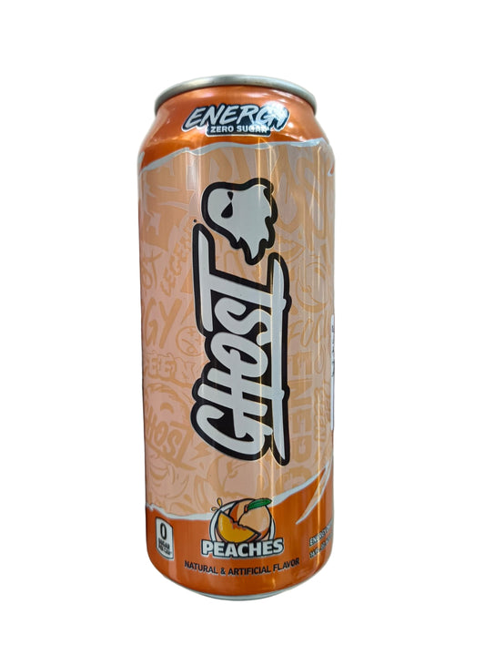 Ghost peaches zero sugar carton